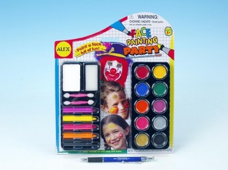 Obličejová barva na kartě 23x28cm