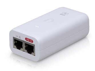 UBNT U-POE-af - Gigabit PoE injektor, 802.3af, 15W, mode B, vrátane napájacieho kábla