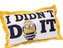 Polštář Mimoni: I Didn't Do It (44 x 26 cm) žlutý polyester