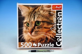 Puzzle Kočka 34x48cm 500 dílků v krabici 24x24x5cm