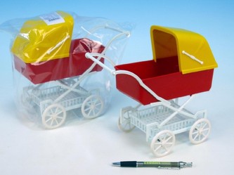 Kočárek mini plast hluboký 23cm v sáčku