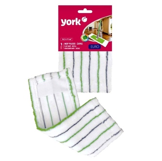 Náhrada na mop EURO YORK plochý s mikrovláknem 36x11cm