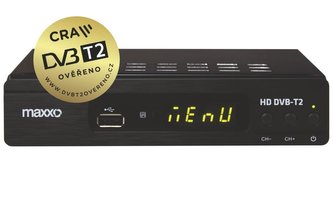 OPRAVENÉ - MAXXO Set Top Box DVB-T2 FullHD/ H.265 CRA ověřeno/ HDMI/ SCART/ USB + Wifi dongle OPRAVENÉ - MAXXO Set Top Box DVB-T2 FullHD/ H.265 CRA ověřeno/ HDMI/ SCART/ USB + Wifi dongle