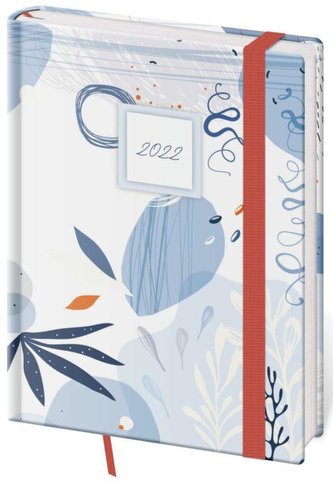 Diář 2022 Vario - Bluestyle s gumičkou, týdenní, B6