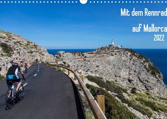 Mit dem Rennrad auf MallorcaAT-Version  (Wandkalender 2022 DIN A3 quer)
