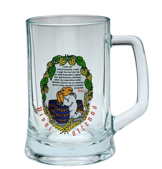 PUB pivní 500 ml Pivní otčenáš-bílý
