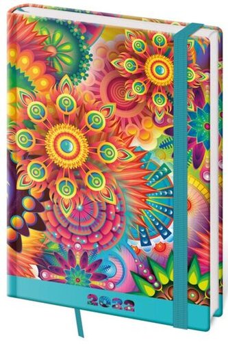 Diář 2022 Vario - Abstract s gumičkou, denní, A5