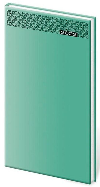 Diář 2022 Gommato - tyrkysový, týdenní kapesní