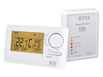ELEKTROBOCK BT52 Bezdrôtový programovateľný regulátor, OpenTherm+ (OT+) komunikácia