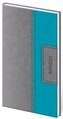 Diář 2022 Classic - šedo/tyrkysový, týdenní kapesní