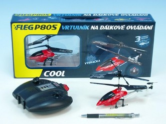 Vrtulník RC Fleg P805 - Cool 16cm na baterie na vysílačku v krabici