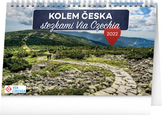 Stolní kalendář Kolem Česka stezkami Via Czechia 2022