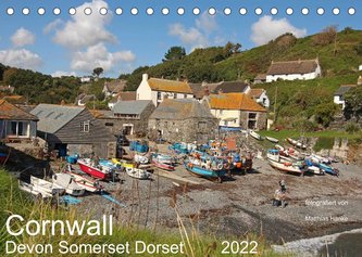 Cornwall - Devon Somerset Dorset (Tischkalender 2022 DIN A5 quer)