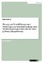 Planung und Durchführung eines Projekttages zur Weiterentwicklung eines Mediationskonzeptes mit dem Ziel einer größeren Alltagsr