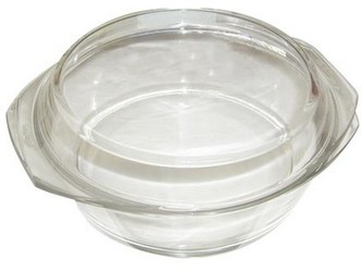 pekáč guľ. 1,0l pr.16cm v. 9cm 6256/6266 skl.s pokrievkou