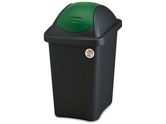 kôš odp.výklop.MULTIPAT 30l obdĺž.ČER/ZO veko PH