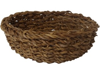 košík kulatý malý pr.20x9cm mořská tráva