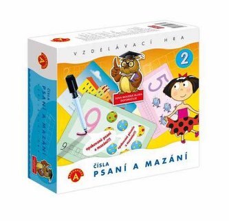 Čísla Písanie a mazanie 2 didaktická spoločenská hra v krabici 19x18x5cm