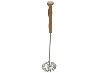 šľahač ručný pr.70mm nerez, rukoväť driev.