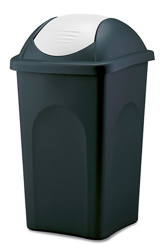 kôš odp.výklop.MULTIPAT 60l štvorc.ČER/ČRV veko PH