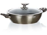 panvica 28x7, 8cm PAELLA nepriln.p.METALLIC PLATINUM so skl.pokrievkou
