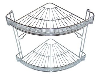 polička rohová 2 patra 22x22x27cm Cr 2262