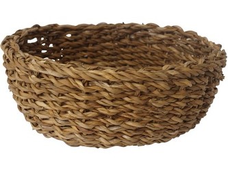 košík kulatý velký pr.30x13cm mořská tráva