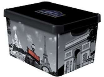 box úložný PARIS 39,5x29,5x25,0cm (L) s víkem, PH