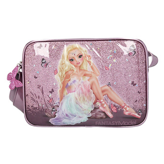 Taška přes rameno Fantasy Model Víla, světle růžová s flitry