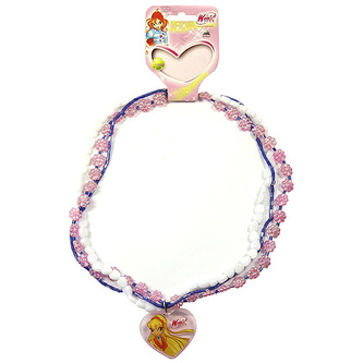 Náhrdelník Winx Club Náhrdelník 14 korálky Stella fialovo-modrá