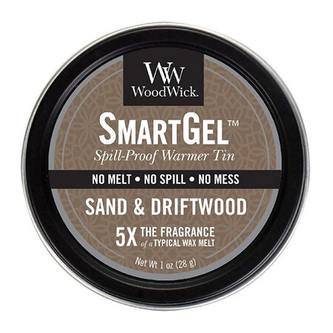 Vonný gel WoodWick Písek a naplavené dříví, 28 g