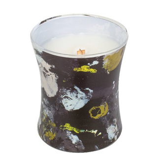 Svíčka oválná váza WoodWick Ebenové dřevo, 275 g