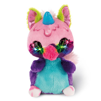Plyšový jednorožec Nici Blibbs, s LED diodami, 16 cm