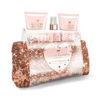 Darčeková sada do kúpeľa Grace Cole Créme brulée a pomarančový kvet, 4-dielna