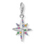 Přívěsek \"Barevná hvězda\" Thomas Sabo 1817-342-7, Charm Club, 925 Sterling silver, blackened, glas