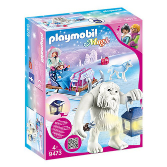 Sněžný trol se sáňkami Playmobil Křišťálový palác, 26 dílků