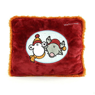 Polštář Sheepworld plyšový, Winter 35 x 27 cm