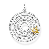 Přívěsek \"Labyrint se zlatou hvězdou\" Thomas Sabo PE851-849-14, Sterling Silver, 925 Sterling silver, 18k yell