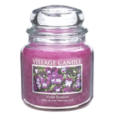 Sviečka v sklenenej dóze Village Candle Fialka, 454 g