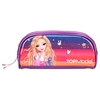 Penál Top Model Christy, fialový s glitry