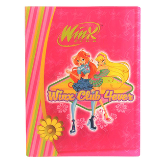 Desky A4 Winx Club Desky na dokumenty A4 40 kapes WinX 4ever Bloom&Stella růžov