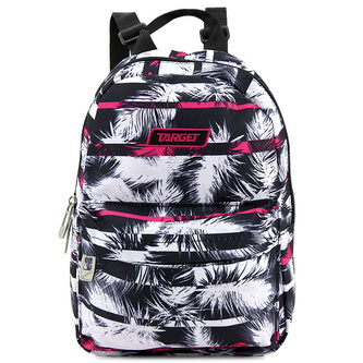 Batoh Target Peříčka, černo-bílý