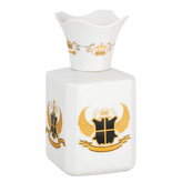 Katalytická lampa Lampe Berger Paris Blason Ailé, bílá, výška 15 cm