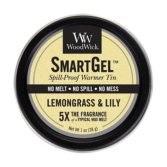 Vonný gel WoodWick Citronová tráva a lilie, 28 g