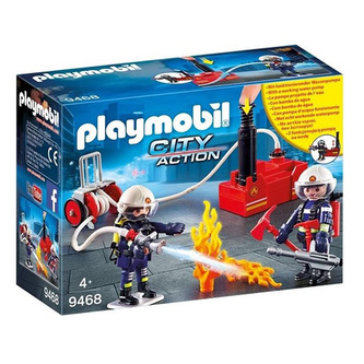 Hasiči s vodním čerpadlem Playmobil Hasiči, 40 dílků