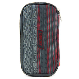 Školní penál bez náplně Target Compact College, červeno-šedý se vzorem