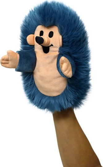 Ježek 23 cm šedomodrý, maňásek