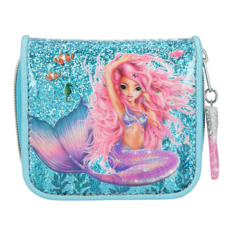 Peněženka Fantasy Model Mořská panna, tyrkysová s glitry
