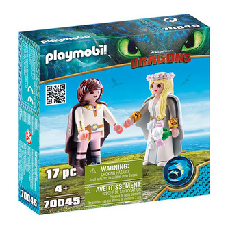 Svatba Škyťáka a Astrid Playmobil Jak vycvičit draka, 17 dílků