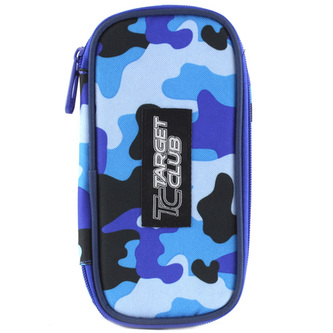 Školní penál Target jednopatrový, modrý